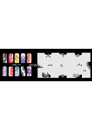 Nail Stencil Σχέδια Αερογράφου Νυχιών