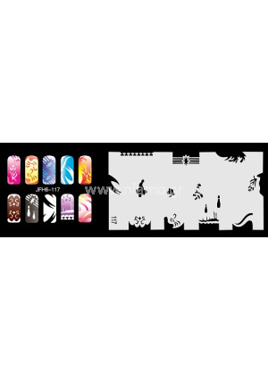 Nail Stencil Σχέδια Αερογράφου Νυχιών