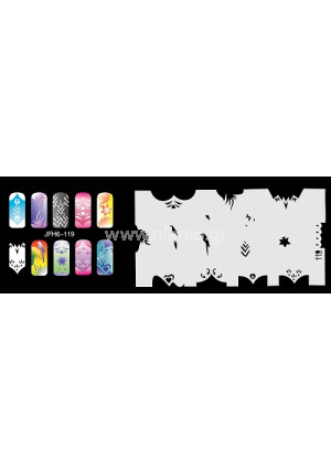 Nail Stencil Σχέδια Αερογράφου Νυχιών