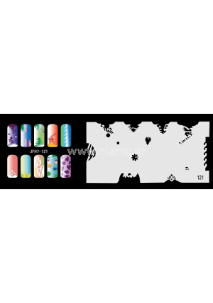 Nail Stencil Σχέδια Αερογράφου Νυχιών