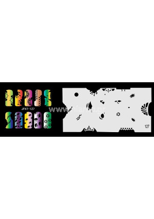 Nail Stencil Σχέδια Αερογράφου Νυχιών