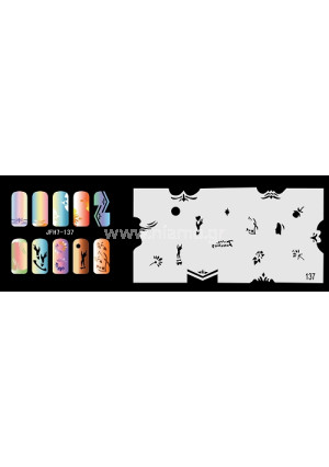 Nail Stencil Σχέδια Αερογράφου Νυχιών