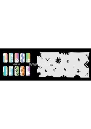 Nail Stencil Σχέδια Αερογράφου Νυχιών