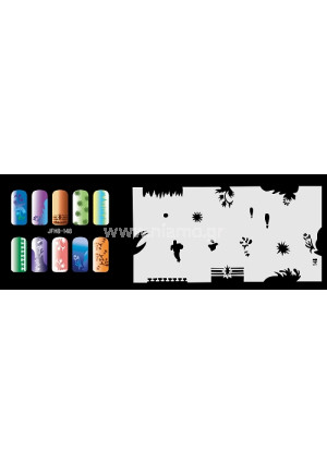 Nail Stencil Σχέδια Αερογράφου Νυχιών