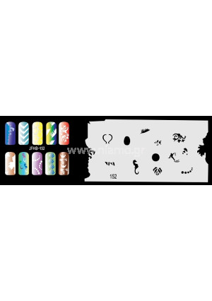 Nail Stencil Σχέδια Αερογράφου Νυχιών