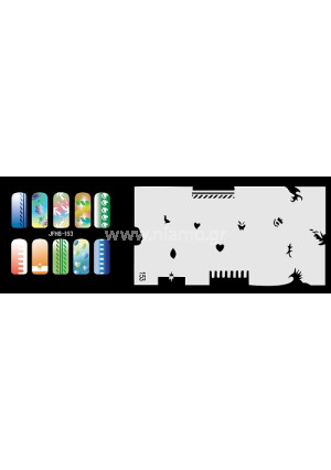 Nail Stencil Σχέδια Αερογράφου Νυχιών