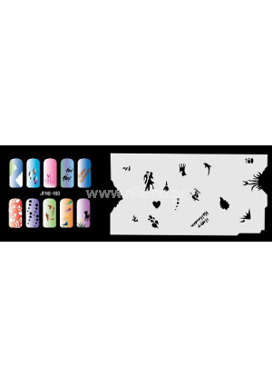 Nail Stencil Σχέδια Αερογράφου Νυχιών