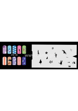Nail Stencil Σχέδια Αερογράφου Νυχιών