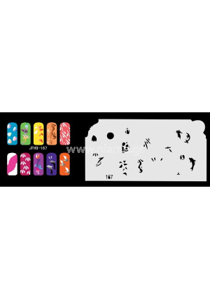 Nail Stencil Σχέδια Αερογράφου Νυχιών