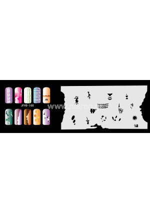 Nail Stencil Σχέδια Αερογράφου Νυχιών