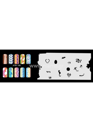 Nail Stencil Σχέδια Αερογράφου Νυχιών