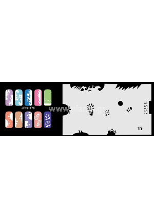 Nail Stencil Σχέδια Αερογράφου Νυχιών