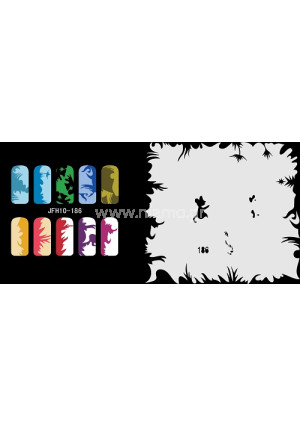 Nail Stencil Σχέδια Αερογράφου Νυχιών