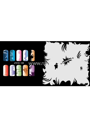 Nail Stencil Σχέδια Αερογράφου Νυχιών