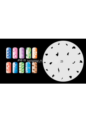 Nail Stencil Σχέδια Αερογράφου Νυχιών