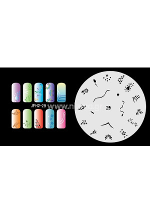 Nail Stencil Σχέδια Αερογράφου Νυχιών