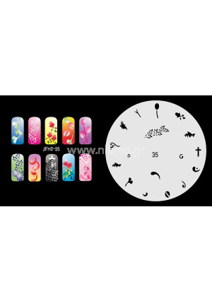 Nail Stencil Σχέδια Αερογράφου Νυχιών