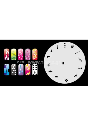 Nail Stencil Σχέδια Αερογράφου Νυχιών