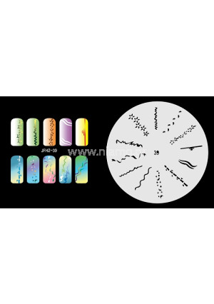 Nail Stencil Σχέδια Αερογράφου Νυχιών