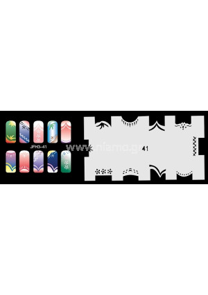 Nail Stencil Σχέδια Αερογράφου Νυχιών 