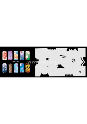 Nail Stencil Σχέδια Αερογράφου Νυχιών 