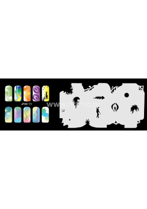 Nail Stencil Σχέδια Αερογράφου Νυχιών