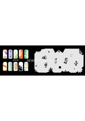 Nail Stencil Σχέδια Αερογράφου Νυχιών