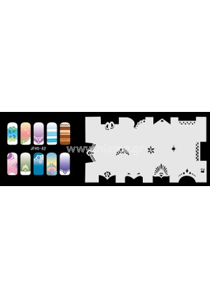 Nail Stencil Σχέδια Αερογράφου Νυχιών