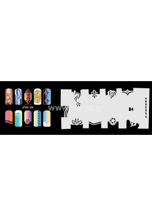 Nail Stencil Σχέδια Αερογράφου Νυχιών