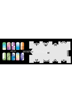 Nail Stencil Σχέδια Αερογράφου Νυχιών