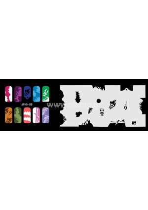 Nail Stencil Σχέδια Αερογράφου Νυχιών