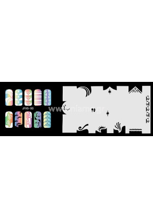 Nail Stencil Σχέδια Αερογράφου Νυχιών