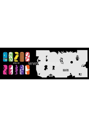 Nail Stencil Σχέδια Αερογράφου Νυχιών