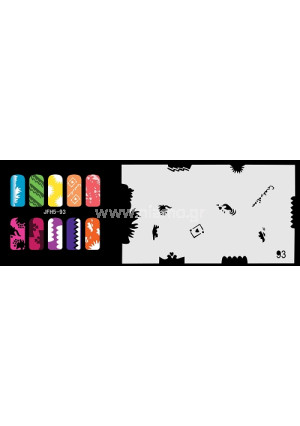 Nail Stencil Σχέδια Αερογράφου Νυχιών