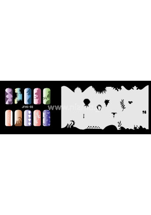 Nail Stencil Σχέδια Αερογράφου Νυχιών