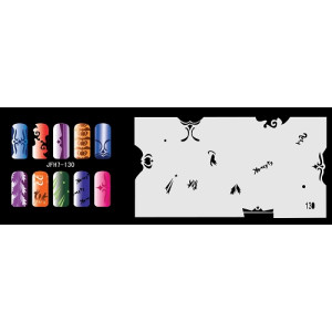 Nail Stencil Σχέδια Αερογράφου Νυχιών