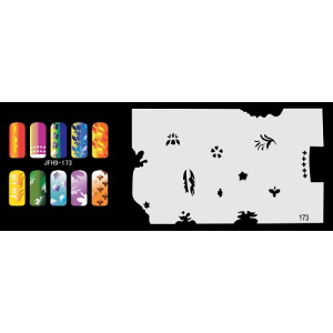 Nail Stencil Σχέδια Αερογράφου Νυχιών