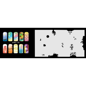 Nail Stencil Σχέδια Αερογράφου Νυχιών