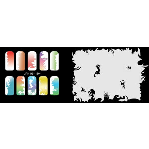 Nail Stencil Σχέδια Αερογράφου Νυχιών