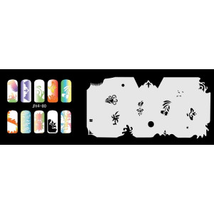 Nail Stencil Σχέδια Αερογράφου Νυχιών